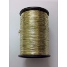 CLASSY GOLD - 120 Yards - Lurex Zari Jari Sparkle Shiny Thread Yarn Cord Dori - For Crochet Jewelry Handicraft Knitting Artwork DIY
